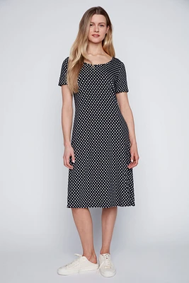 Dot print sun dress