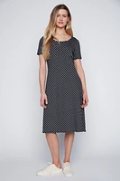 Dot print sun dress