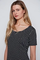 Dot print sun dress