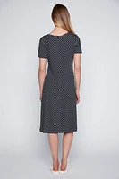 Dot print sun dress