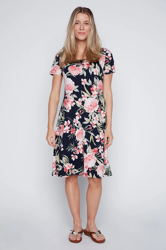 Blossom print sun dress
