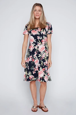 Blossom print sun dress