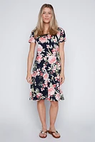 Blossom print sun dress