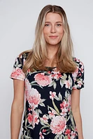 Blossom print sun dress