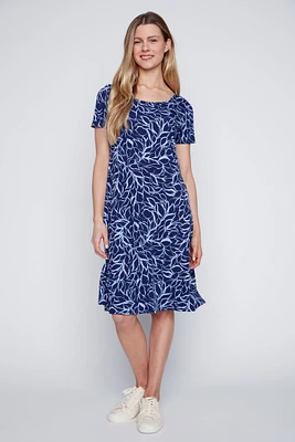 Floral print sun dress