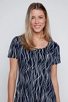 Dancing dots print sun dress