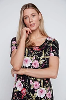 Tropical print sun dress