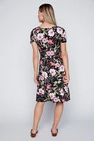 Tropical print sun dress