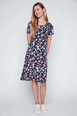 Mini floral print sun dress