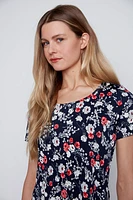 Mini floral print sun dress
