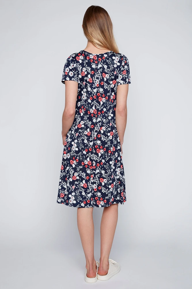 Mini floral print sun dress