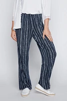 Stripe wide leg pant