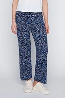 Abstract print wide leg pant