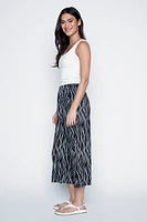 Le pantalon gaucho imprimé à pois multiples