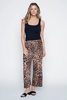 Le pantalon gaucho à imprimé léopard