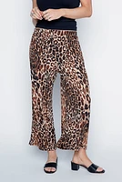 Le pantalon gaucho à imprimé léopard