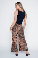 Le pantalon gaucho à imprimé léopard