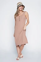 Solid rib dress