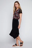 Solid asymmetric skirt