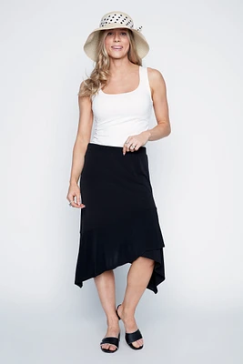 Solid asymmetric skirt