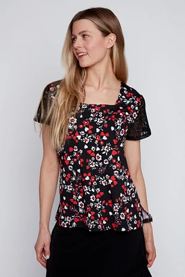 Hearts print top