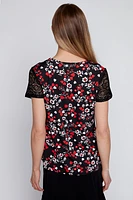 Hearts print top