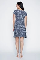 La robe à volants au motif pois
