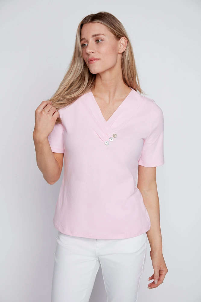 Solid cotton t-shirt