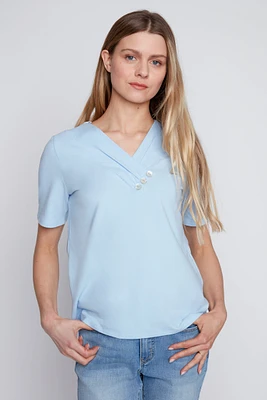 Solid cotton t-shirt