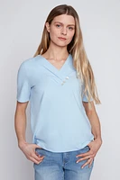 Solid cotton t-shirt