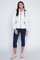 Lotte zip front quilt jacket