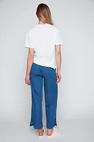Wide leg tencel jean