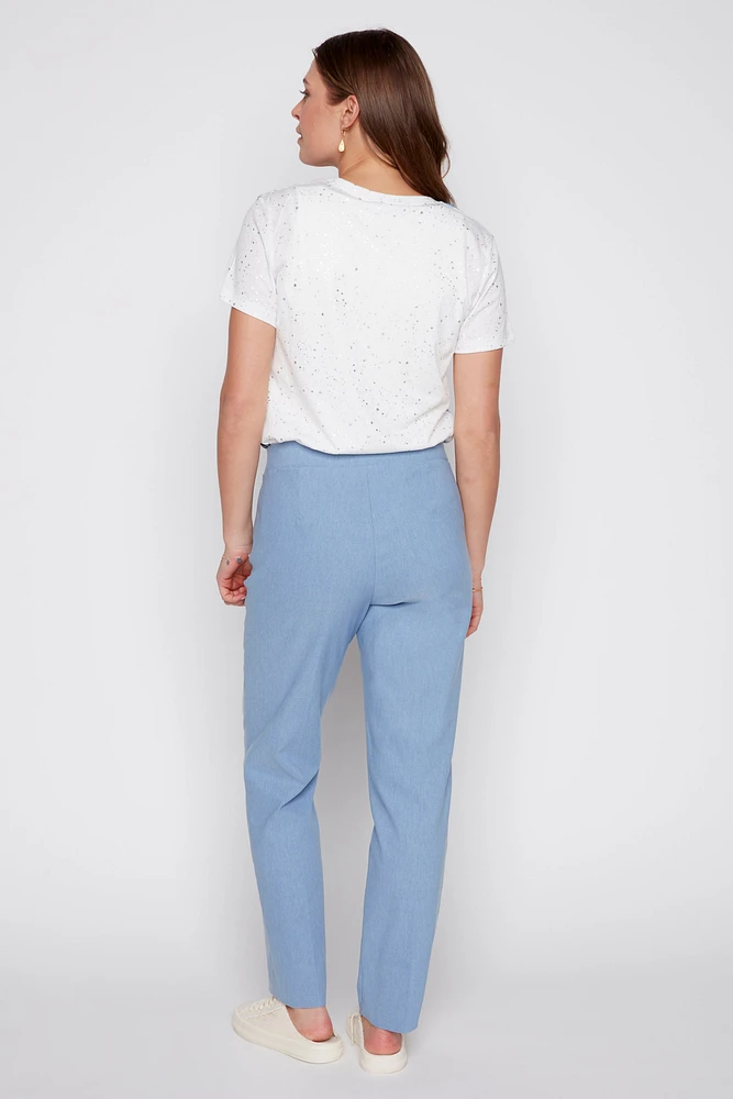 Straight leg tummy control pant