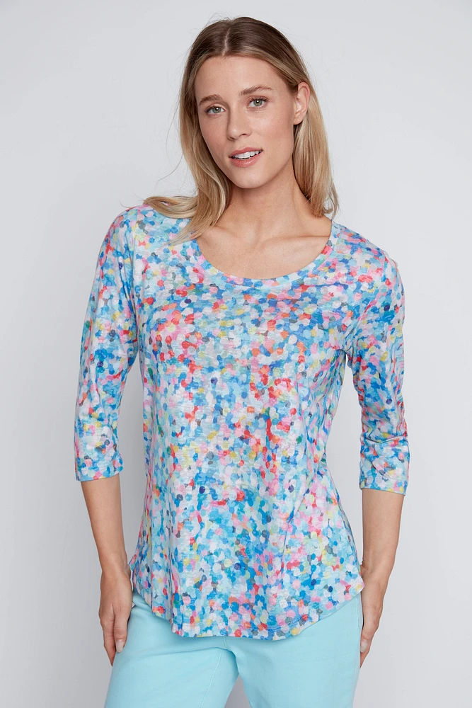 Multi color dots top