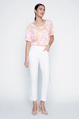 Le pantalon à enfiler coutures multiples