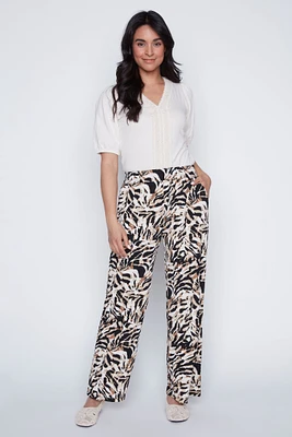 Animal print pant