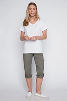 Solid cotton t-shirt