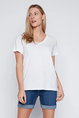 Solid cotton t-shirt