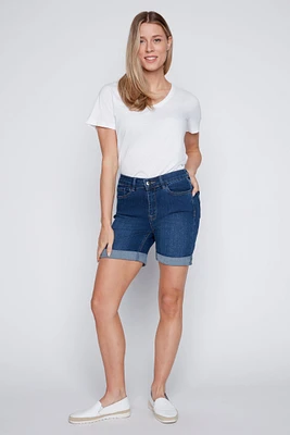 Turn cuff jean bermuda