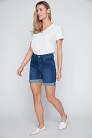 Turn cuff jean bermuda