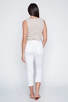 Audrey straight leg white jean