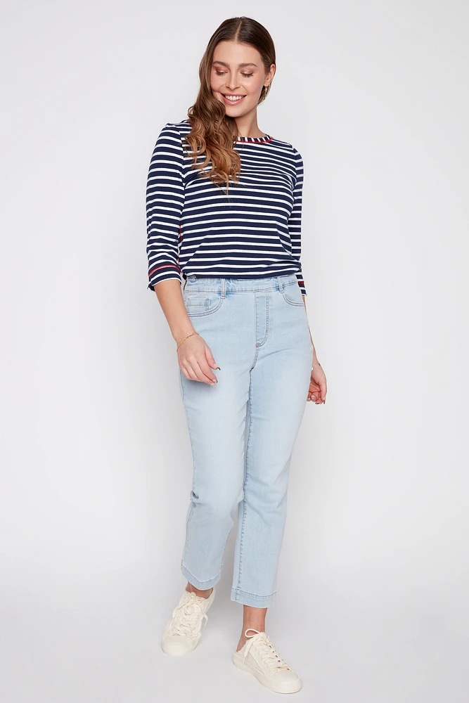 Audrey straight leg jean