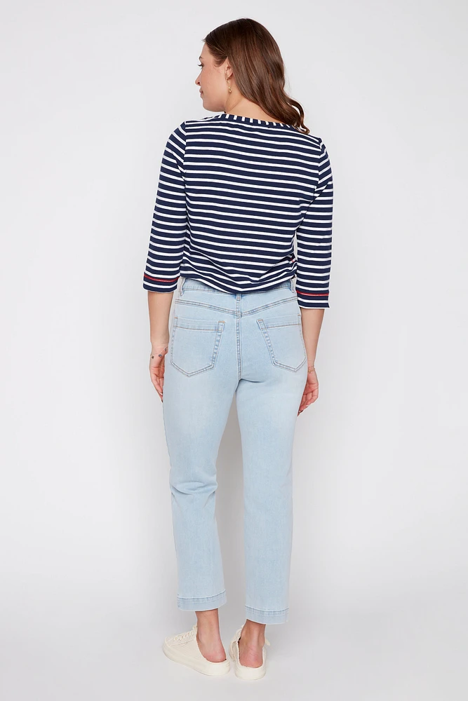 Audrey straight leg jean