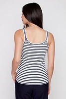 Rib stripe cami