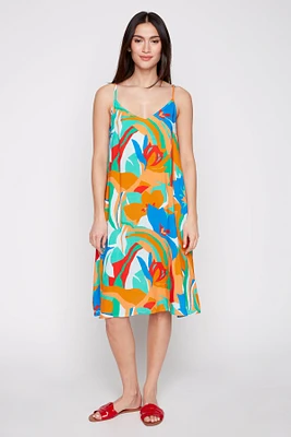 Printed dress with pockets