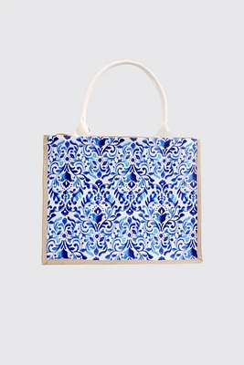 Le sac fourre-tout d'été à imprimé abstrait