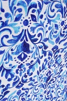 Abstract print summer tote