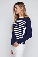 Horizontal stripe sweater