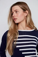 Horizontal stripe sweater