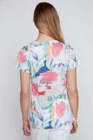 Love life burnout t-shirt